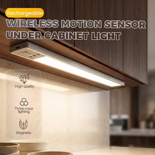 🔥Sensor de movimento sem fio recarregável sob a luz do gabinete