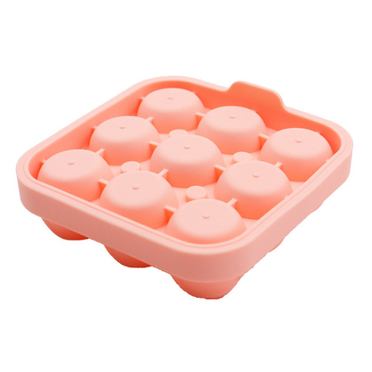🔥Bandeja de cubo de gelo de rosa de silicone para coquetéis e uísque