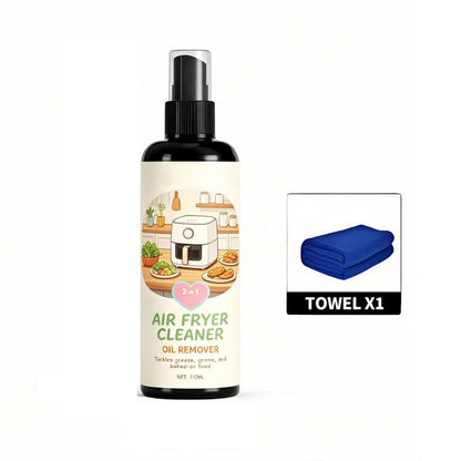 🔥 Promoção com 50% de desconto! ✨ Spray 2 em 1 para limpeza e desengorduramento de fritadeiras sem óleo