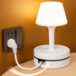 📢📢 50 % Rabatt!! ⏰💡 Nachttischlampe mit Steckdosen und USB-Anschlüssen