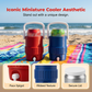 🏖️🌈 Balde para bebidas de praia com lata de 350 ml