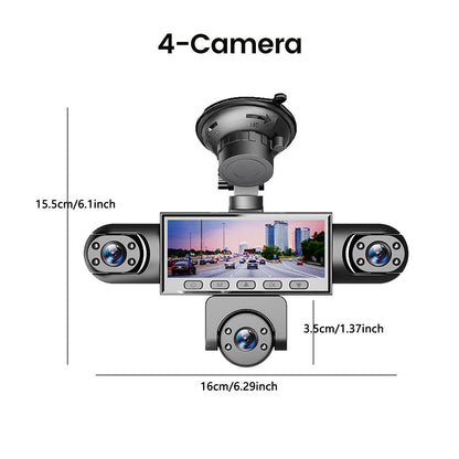 🚗 【Oferta limitada – 50% de desconto！】📹 Câmara de bordo HD 1080P com várias lentes e visão noturna! Várias lentes, imagem nítida de dia e de noite. 🔥✨