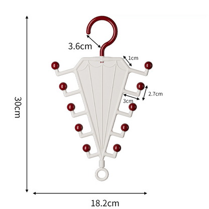 🏠👗Suporte multifuncional em forma de V para pendurar e arrumar roupa, com dois lados