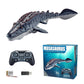 🐟⛲Brinquedo de natação Mosasaurus com jato de água, com controlo remoto de 2,4 GHz