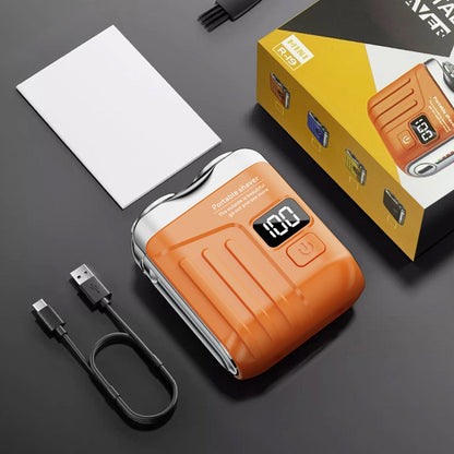 ⏳ Oferta especial por tempo limitado 🪒 Mini barbeador elétrico à prova de água para homem com ecrã LED