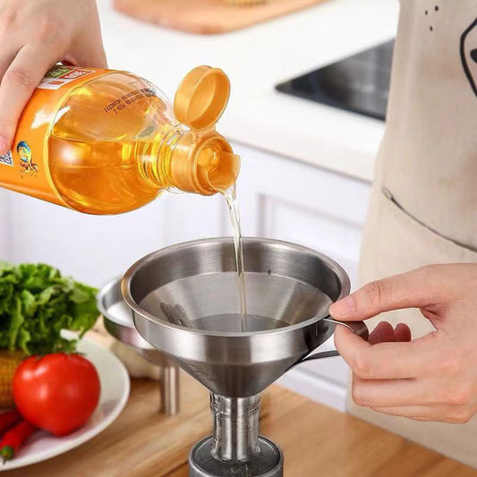 💧Funil de aço inoxidável com filtro