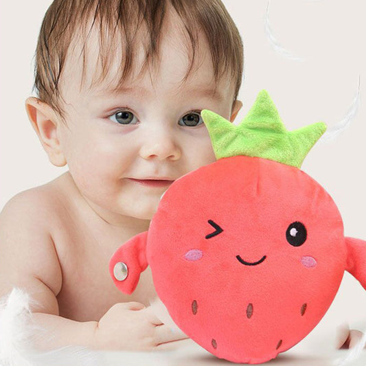 🍓🍌🍊 50% DE DESCONTO! Boneca interativa com sensor de frutas – reage ao toque com música e luz  🎶💖
