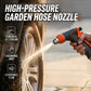 💦🚿🌿Bocal de alta pressão para mangueira de jardim