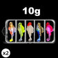 🎣✨ Conjunto de 5 iscos macios em forma de T para traseira (com caixa de armazenamento) 🦦