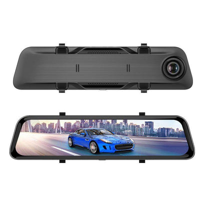 📹🚗🌙Câmara de tablier de 12 polegadas com gravação 2K HD dianteira e traseira e visão noturna