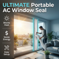🪟❄️🚪Kit de selagem universal para janela de ar condicionado com 2 portas de correr (com fecho éclair)