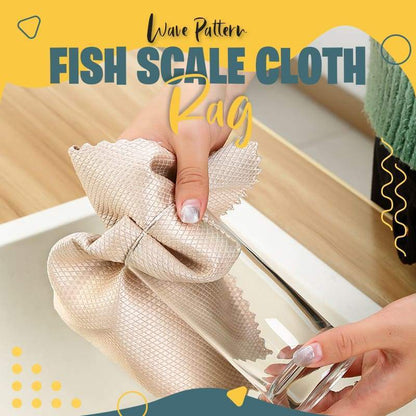 ✨Promoção por tempo limitado✨ Pano de tecido com padrão ondulado em forma de escamas de peixe