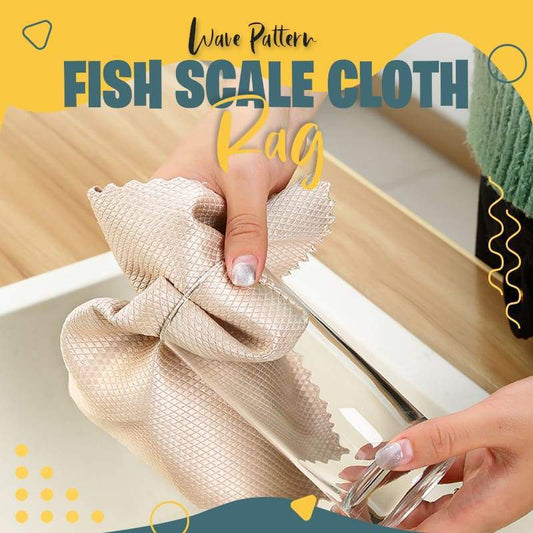✨Promoção por tempo limitado✨ Pano de tecido com padrão ondulado em forma de escamas de peixe