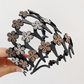 💎✨👑Conjunto de tiara ondulada com cristais - Acessório de cabelo leve, antiderrapante e feminino, com formato ondulado e detalhes em cristais brilhantes, ideal para casamentos e uso diário.