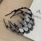 💎✨👑Conjunto de tiara ondulada com cristais - Acessório de cabelo leve, antiderrapante e feminino, com formato ondulado e detalhes em cristais brilhantes, ideal para casamentos e uso diário.