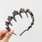 💎✨👑Conjunto de tiara ondulada com cristais - Acessório de cabelo leve, antiderrapante e feminino, com formato ondulado e detalhes em cristais brilhantes, ideal para casamentos e uso diário.