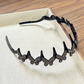 💎✨👑Conjunto de tiara ondulada com cristais - Acessório de cabelo leve, antiderrapante e feminino, com formato ondulado e detalhes em cristais brilhantes, ideal para casamentos e uso diário.