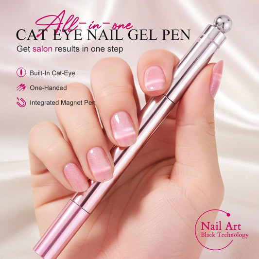 💅🐱✨Caneta de gel para unhas «Cat Eye» tudo-em-um