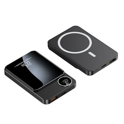 🔋✨ Carregador magnético profissional para viajantes e profissionais 🧲|  22.5W com fio e 15W sem fio | 10.000 mAh | Entrega rápida 💥