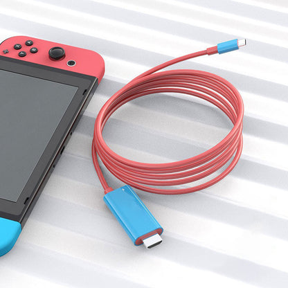 🎮⚡ PROMOÇÃO 2026 – 50% DE DESCONTO! Cabo adaptador USB-C para HDMI PD 100W – Perfeito para Nintendo Switch, carregamento e transmissão de imagem em simultâneo ✨