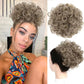 👩‍🦱🪢✨Coque Curto Cacheado Solto com Cordão Elástico