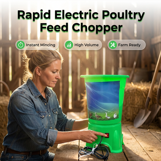 🐔 50% DE DESCONTO! ⚡ Triturador elétrico para rações avícolas – Triturador rápido, de grande capacidade e construção robusta – Ideal para cereais e forragens verdes – Perfeito para explorações agrícolas 🌾🔌✨