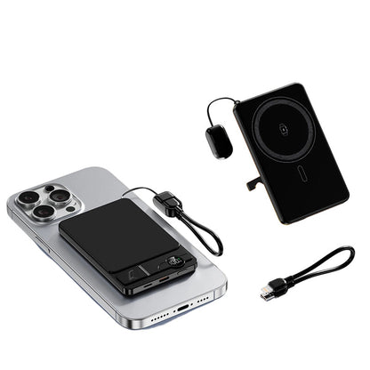 🔋Desconto de 50% no último dia📱🧲Carregador portátil sem fios magnético 3 em 1 com suporte ajustável