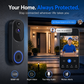 💐  50% OFF AGORA!   📱  Bella de porta HD inteligente – Acesso remoto e alertas instantâneos – vídeo cristalino, detecção de movimento e conversa bidirecional – perfeito para segurança doméstica 🚪