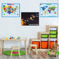 🗺️📚 Cartaz educativo para crianças – Mundo e Sistema Solar, 60x45 cm, colorido e pedagógico, agora com 50% de desconto