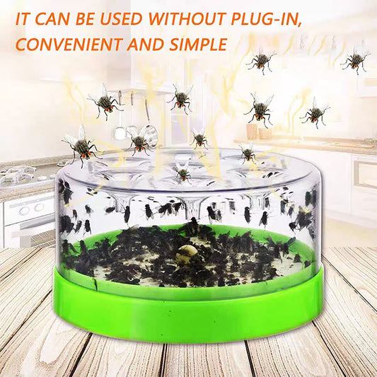 ♻️ Armadilha reutilizável para moscas – sem eletricidade, sem veneno! 🏠 Segura para usar na cozinha e perto de crianças e animais de estimação.