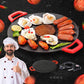(💝PROMOÇÃO IMPERDÍVEL - 50% DE DESCONTO) Grelhador elétrico antiaderente com recipiente, para uso em interiores