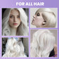 👱‍♀️Queres clarear a cor do teu cabelo? O teu cabelo precisa de cuidados urgentes! Máscara hidratante roxa para o cabelo com aroma duradouro