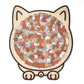 🐱(💝PROMOÇÃO IMPERDÍVEL - 50% DE DESCONTO) 🧩🌳Adorável puzzle de madeira em forma de gato