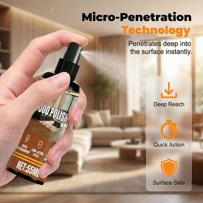 🥳 PROMOÇÃO 2026 🥳 💞 MAIS DE 50 MIL VENDIDOS! 🌲🧴 50% DE DESCONTO! Spray removedor de bolor para madeira – Remove instantaneamente manchas profundas e crescimento de fungos. Seguro para todos os acabamentos. Restaura o veio natural da madeira. 💪✨