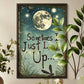 🌙Desconto de 50% no último dia🖼️Decoração de parede em madeira com tema de lua e libélula vintage