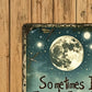 🌙Desconto de 50% no último dia🖼️Decoração de parede em madeira com tema de lua e libélula vintage