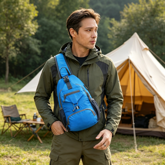 🔥Desconto de 50% no último dia 🔥Bolsa Crossbody Sling ao ar livre dos homens