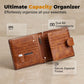 👛 50% DE DESCONTO! 🛡️ Carteira vintage para homem com proteção RFID – Couro genuíno e design compacto – Protege contra a leitura não autorizada – ideal para o uso diário ou para viagens – elegante e segura 💳✨🧳