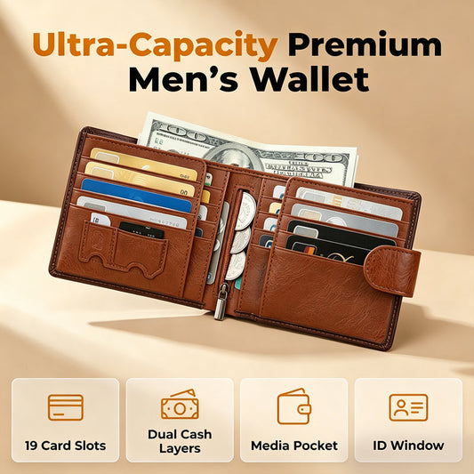👛 50% DE DESCONTO! 🛡️ Carteira vintage para homem com proteção RFID – Couro genuíno e design compacto – Protege contra a leitura não autorizada – ideal para o uso diário ou para viagens – elegante e segura 💳✨🧳