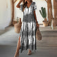🏖️🌸 Saldos de Verão – 50% DE DESCONTO 💃 Vestido casual feminino com decote em V e degradê de cor