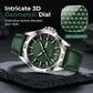 ⌚ OFERTA LIMITADA -50% 🌲 Relógio desportivo de quartzo para homem — Mostrador geométrico 3D, vidro temperado, 30M