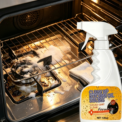 🏆🍑 Spray dégraissant puissant pour la cuisine – Dégraissage rapide, élimine la graisse incrustée sur les plaques, hottes et plans de travail, pour une cuisine éclatante sans frotter des heures ✨