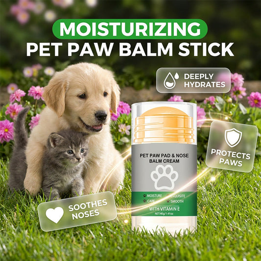 🔥Promoção quente: 50% de desconto🔥 Bálsamo hidratante em bastão para patas de animais de estimação – Coco e cera de abelha, seguro se lamberem, não suja 🐾