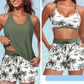 🔥Conjunto de biquíni de 3 peças para mulher com top e calções