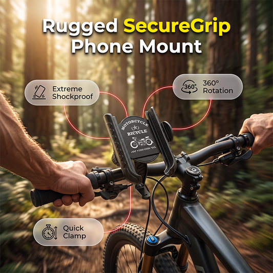 🚲📱🔒Suporte para telemóvel de bicicleta com libertação rápida e fecho de segurança