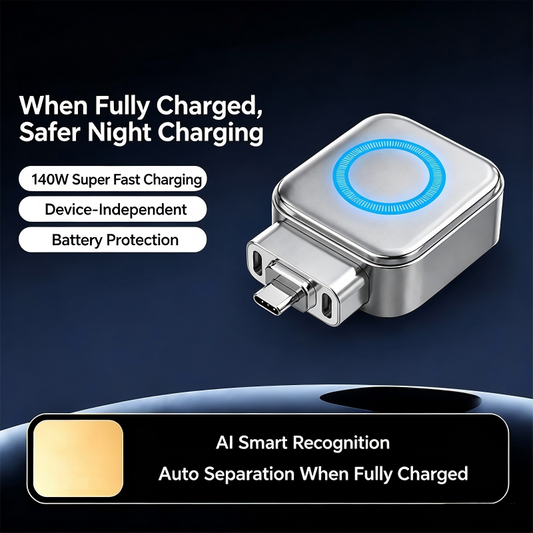 🌞Despertar de Verão: 50% de desconto!⚡Carregador super-rápido de 140 W com desligamento automático por IA – USB-C PD3.1 – Proteção inteligente da bateria – Universal para iPhone, MacBook e tablets