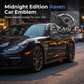 🐦‍⬛ 50% DE DESCONTO! 🚗 Emblema metálico do corvo – Edição Midnight – Resistente às intempéries, resistente a riscos e elegante – Perfeito para carros, camiões e looks personalizados de tuning 🌙