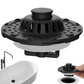 📢📢50% DE DESCONTO!! ⏰🍳 Coador para lava-loiça de cozinha em aço inoxidável – Inox – Antiferrugem e dupla função (tampa + filtro) para frutas, legumes e massas