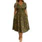 🔥 50% DESCONTO ✨ Vestido de Flores com Decote em V 👗 Corte que Emagrece e Bolsos Ocultos para Conforto Diário