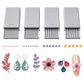 Conjunto de mini-máquinas para fazer bolas de argila, impressas em 3D